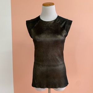 Skaist Taylor lamb skin top
